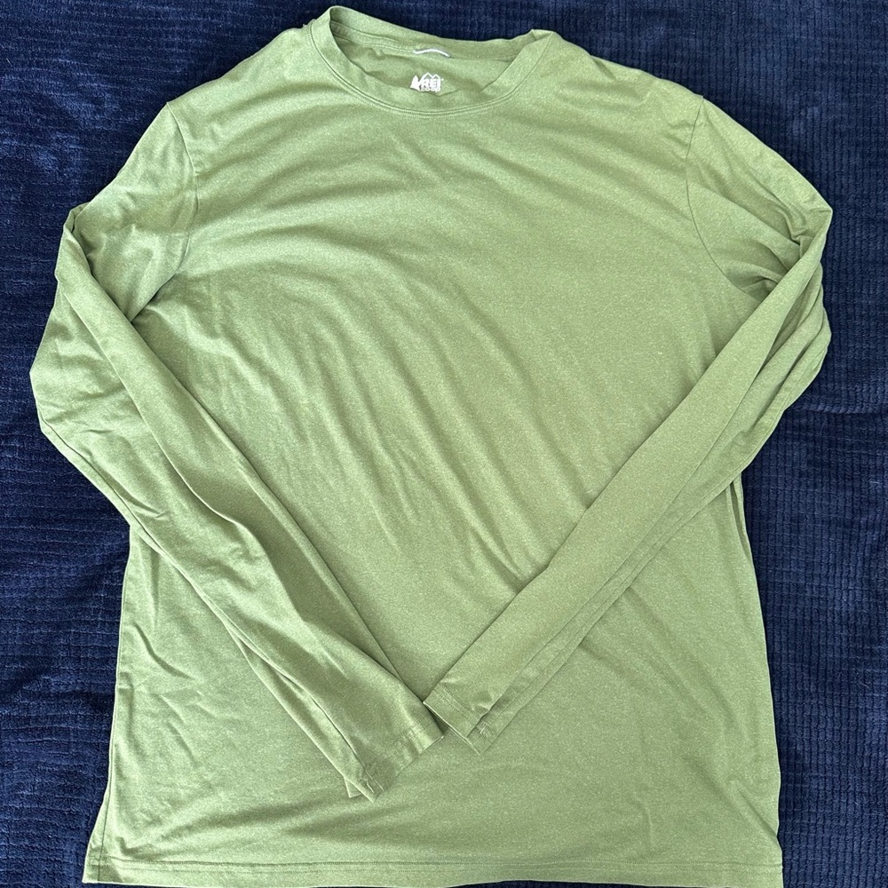 REI Olive Long Sleeve Men's Tee